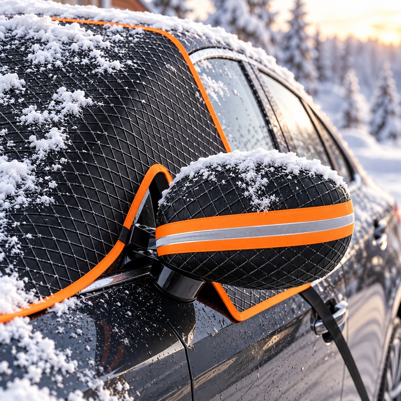 Car Windshield Snow Cover for Winter Protection – Magnetic Frost