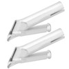 2Pcs Welding Gun Nozzle Cicular Stainless Steel Hot Air Plastic