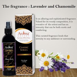 AROMA GALAXY unisex-adult Lavender & chamomile Air Freshener for Room, Linen Spray & Long Lasting Odour Eliminator for Home, Office & Car (200 ml) Medium Yellow