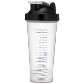 Warrior Warrior Protein Shaker Bottle, Includes Wire Mixball Blender C 600ml C Perfect for Mixing Powdered Shakes, Clear, BPA Free, Dishwasher Safe