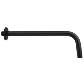 SOLVEX Brazo y Chapetón para Regadera Está Hecho de Material Metálico de Alta Calidad, 40 cm, Negro, Brazo para Pared y Chapetón, SP-51033-2-N