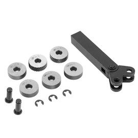 Steel Knurling Tool, 0.5/1/2 mm Rustproof Lathe Tool Accessories to Your Damaged Linear Knurled Wheel Lathe Tool Holder