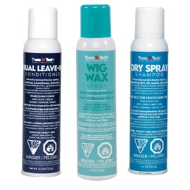 TressTech Box Set: Dry Wig Wax, Dry Shampoo, Dry Conditioner