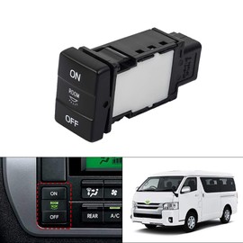 Cartist Toyota Hiace 200 Series Room Lamp Switch, LED Switch, Genuine Wind Switch HIACE 200 Type 4 S-GL DX Assembly H25.12~ On/Off Switch LED Lamp Included, Illumination, Genuine Replacement, Custom