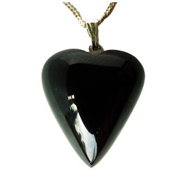 Whitby Jet Love Heart Pendant