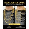ChainsHouse Men Women 4mm 14K Gold Plated Necklace Hip Hop