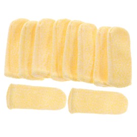 PACKOVE 10pcs Cut Resistant Finger Sleeves Cut Protectors for Pruning Woodworking and Construction Tasks Durable Elastic Thumb Covers for Hand Safety and Protection