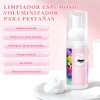 Kit Shampoo Espuma Para Pestañas Y Brocha Para Extensiones