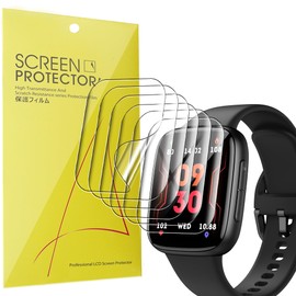 Lamshaw Compatible for Tensky Smart Watch Screen Protector, [6 Pack] Full Coverage TPU Clear Film Compatible for Tensky GTX20, antfit GTX20 1.85" Smart Watch (6 Pack)