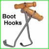 Wood-n-Stuff BOOT 2 (pair) Pulls Hook 8" Long for pulling