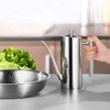 Natudeco Oil Pot Kitchen Oil Bottle Stainless Steel Dustproof Leak-proof
