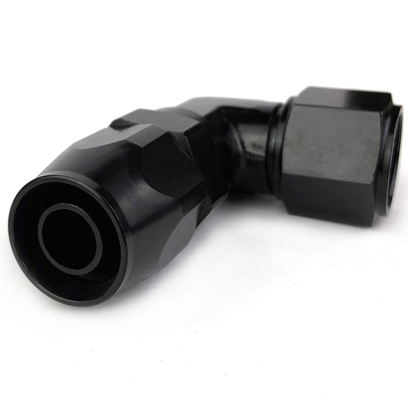 6AN Female Swivel 90 Degree Elbow Aluminum 06 AN Hose