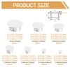 200PCS 7 Sizes White Nylon Plastic Plugs for Round Holes,