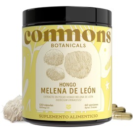Hongo Melena de Leon 120 Cápsulas - Más de 5 Meses de Suministro - Suplemento Natural - Lions Mane de Máxima Calidad - Cuerpo Frutífero - Hongos Adaptógenos - 100% Orgánico