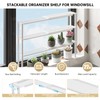 WOCHUANGSI Expandable Window Shelf for Plants Kitchen Sink Organizer Stackable