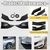 KUAFU Front Bumper Spoiler Lip Splitter Underbody Black Compatible with