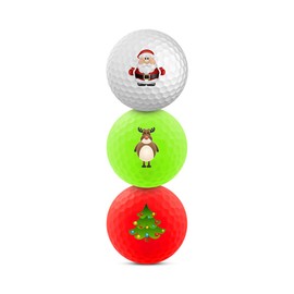 Birsppydgggd Wilson Staff DX2 Soft/Optix 2018 Christmas - 3 Pack Christmas Golf Balls