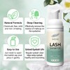 SVECKE Lash Shampoo Kit Eyelash Extension Cleanser, Eyelash Shampoo for