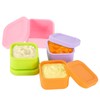 Likealot 4 Pack Silicone Snack Container, 3.4 Oz Silicone Lunch