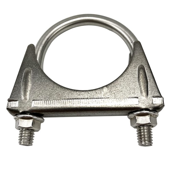 Heavy Duty 2.25 Inch U-Bolt Muffer Clamp 2 1/4" Stainless