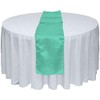 Elina Home Mint Satin 1 Table Runner & 5 Combo