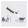 Maluk Cepillo Dispensador D Jabón Lava Trastes + Guante Microfibra
