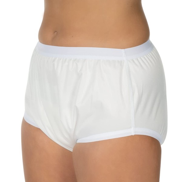 Suprima 1-204-000 Unisex Polyurethane Incontinence Briefs Size 36 White