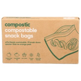 Compostic Bags Snack Compostable 25 Count (Pack of 12)