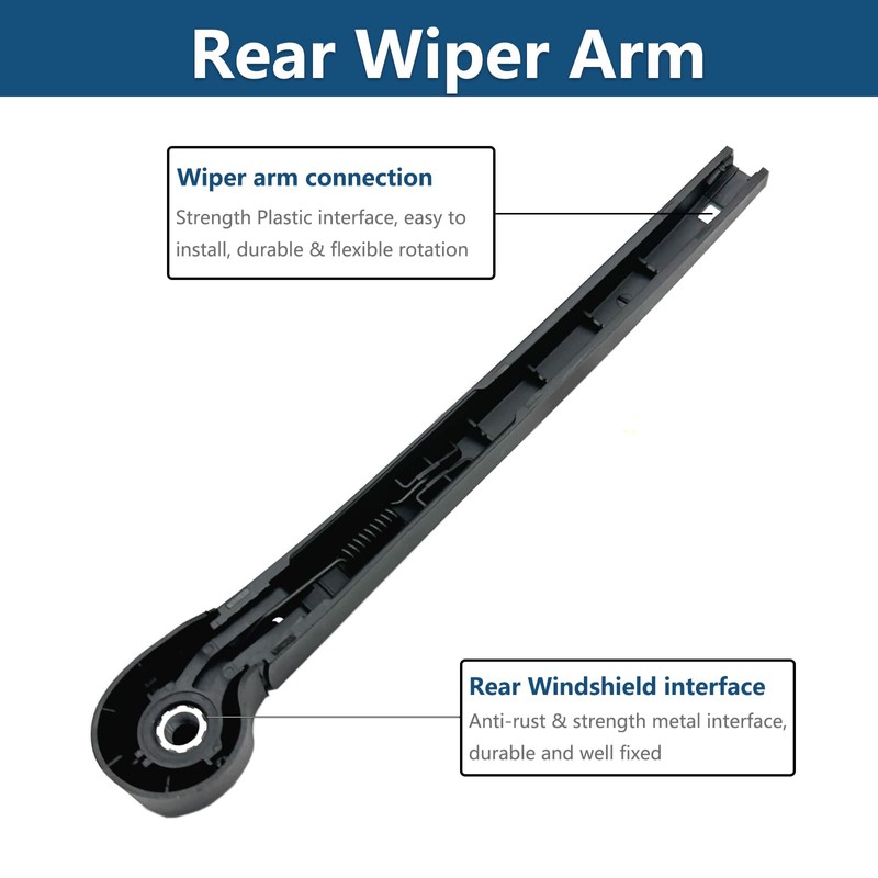 Rear Windshield Wipers Blade Arm Kits for Volkswagen Atlas 2018-2025