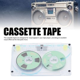 Blank Cassette Tapes Audio Cassettes, Clear Audio Cassette Tapes for Recording, Low Noise High Output 46 Minute (Green)