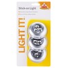 LIGHT IT! by Fulcrum, 30010-301 Stick-On Light, Silver, 3 Pack