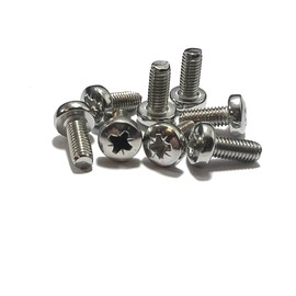 M4 (4mm x 12mm) Pozi Pan Head Machine Screws - A2 Grade Stainless Steel (Pack of 20)