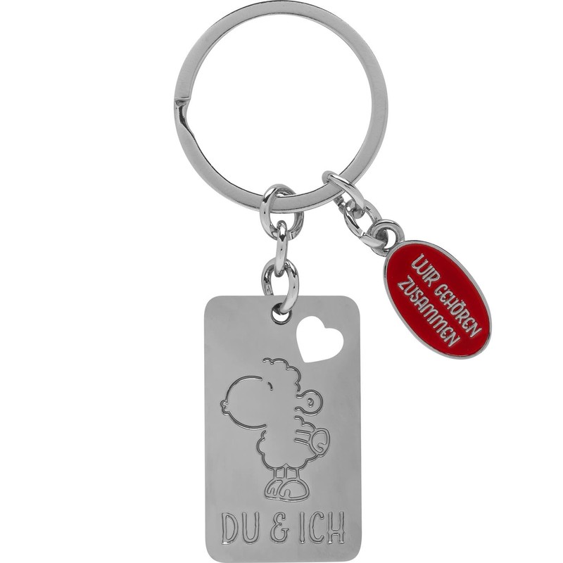 Sheepworld Key Ring for Two Motifs "You, I, We", Pendant