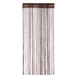 WedDecor Coffee String Curtains Glitter Fringe Panel Fly Screen Room Divider Tassel Curtain for Doors, Doorway, Windows, Home Décor, Event Decoration, (90cm x 200cm)