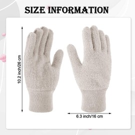 3 pares de guantes de limpieza para pulido de plata, guantes antideslustre para joyas, oro, latón, cobre, persianas, desechos, anillos, acero inoxidable, metal