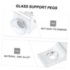 Operitacx 10pcs Glass Partition Workbench Detachable Corner Brace Brackets Heavy