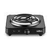 Salton Single Coil Portable Electric Cooktop with Large Burners, Variable