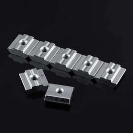 T Bolts For T Track, 3030 Extrusion Nut M6, T Nuts M6, 50Pcs T Nuts T-Slot Hammer Head Fastener Nut Carbon Steel T Sliding Nuts Hammer Nut Block Square Nuts EU Type 20/30 M4/ M5/ M6 Thread for Alumin