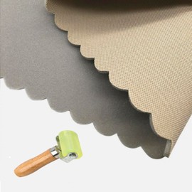 Headliner Fabric Material with Foam Backing for Automotive RV Boat Interior Upholstery Fabric Replacement (Beige, 100 Inch × 60 Inch)