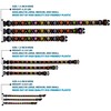Buckle-Down Plastic Clip Collar - Colorful Calaveras Black/Multi Color -