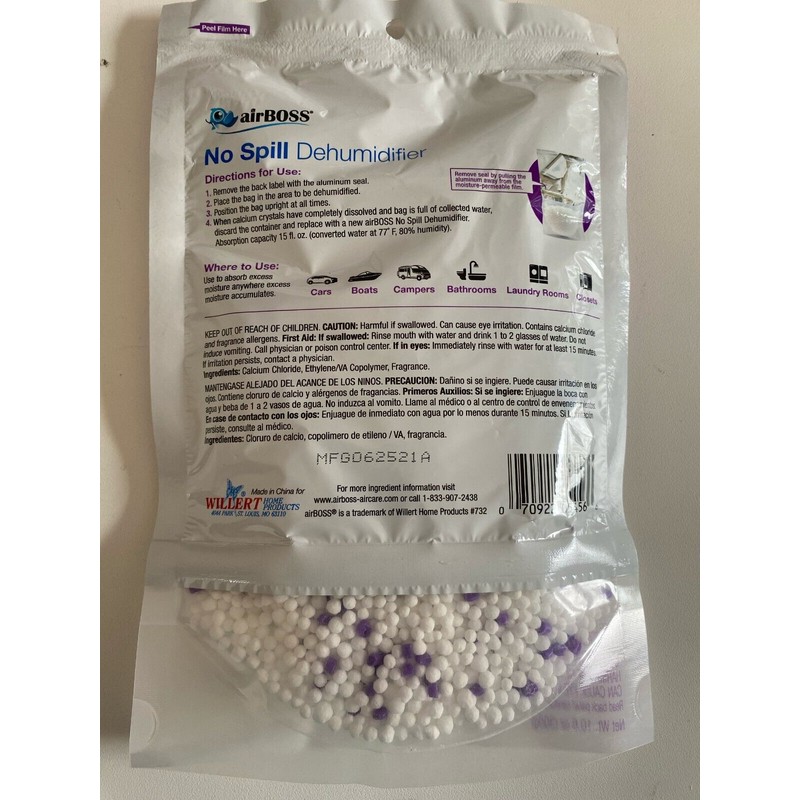 AirBoss Air Boss No Spill Dehumidifier Lavender Fields Moisture Control
