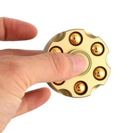 HERSE Revolver Bullets Brass Fidget Spinner