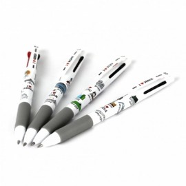 (JQ) Busan Java Pen Jeju Korea Landmark DM 3-Color Ballpoint Pen 0.7mm Seoul X ( Pack of 3 ) / (제이큐)부산 자바펜 제주 코리아 랜드마크 DM 3색볼펜 0.7mm서울 X ( 3매입 )