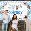 Avezano Cowboy Baby Shower Backdrop A Little Cowboy is On