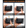 Onvian Motorcycle Disc Brake Lock, 4-Digit Code Locks Anti-Theft Security