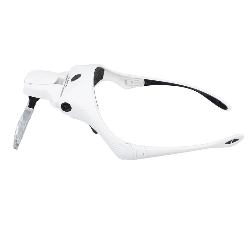 Rechargeable Headband Magnifier Hands Free Head Magnifying Glasses with 4