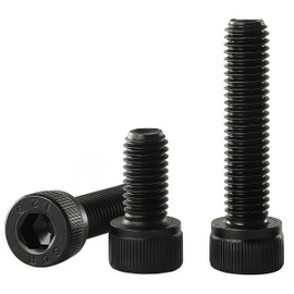 YIIFLY M10-1.5 x 25mm Socket Head Cap Screws, M10x1.5 Bolt, 12.9 Grade Alloy Steel, Allen Socket Drive, Black Oxide Finish, Full Thread, Quantity 10