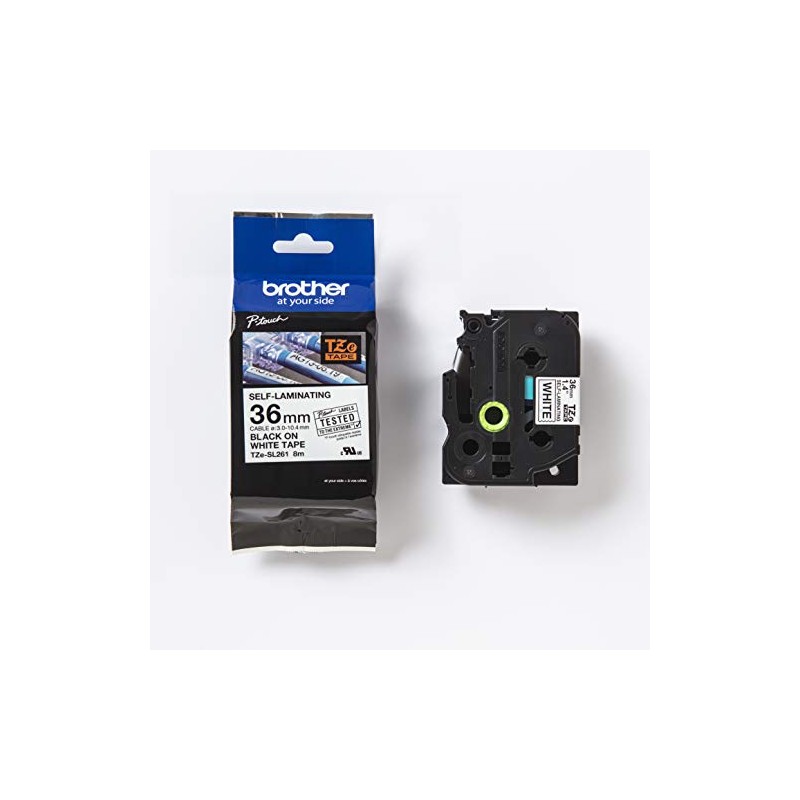 Brother Label Tape Self Laminating TZe-SL261, 36 mm, Black on