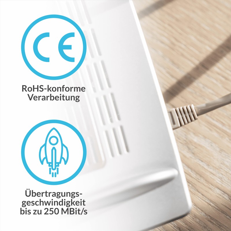 COXBOX 5 m DSL Cable Fritzbox, Speedport, Easybox - TAE
