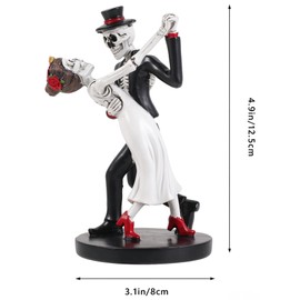 Cabilock Skeleton Couple Ornament, Gothic Table Decor, Gift